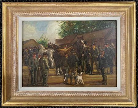 Norwich Horse Market scene