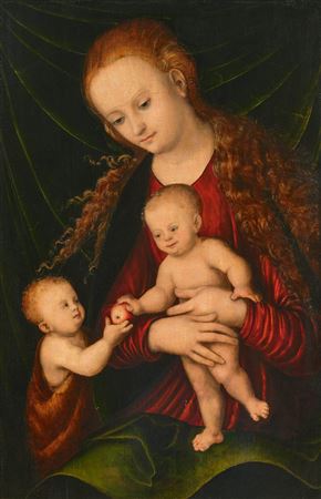 Madonna and Child with St John. Circa 1535.