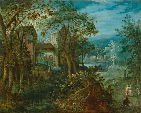 Landscape with a mill