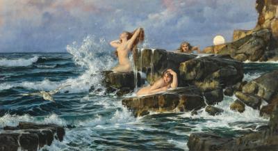 Three graces in the sea