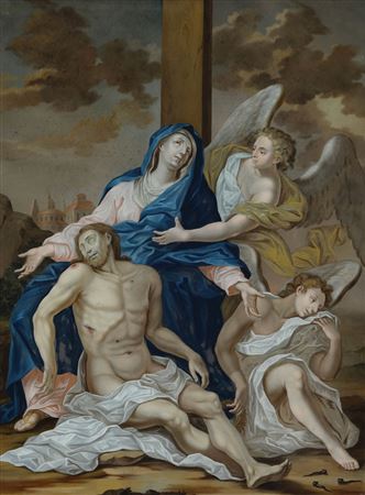 The Pietà with two angels