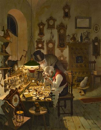 At the clockmaker
