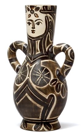 Vase with two high handles