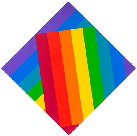 Acht farben im doppelquadrat. 1983.
