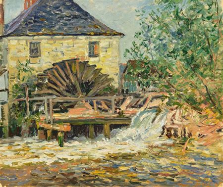 La roue du moulin. 1918.