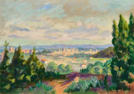 Avignon vue de Peyo. 1936.