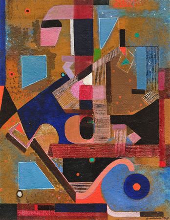 Sample artwork by Oskar Dalvit (1911 - 1975), known for painting - View similar artists and auction records