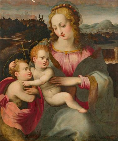 Madonna with Jesus and John the Baptist as a child