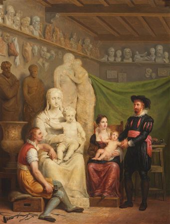 Sculptor in his studio. 1826.
