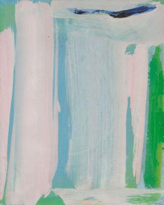 Signe Rose sur vert