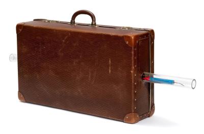 Suitcase with Rocket