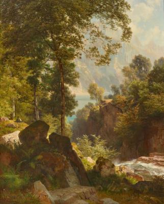 Morning on the heights of Lake Walen