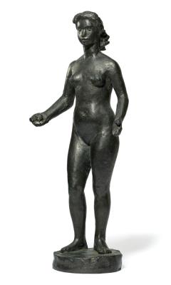 Standing female nude