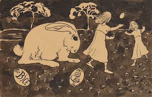 Easter card: per Bice, Per Emilia
