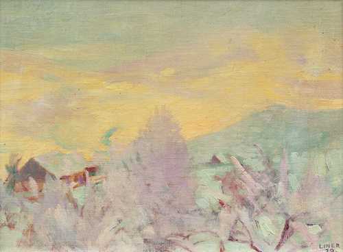 Winter landscape, view from the studio. 1929.