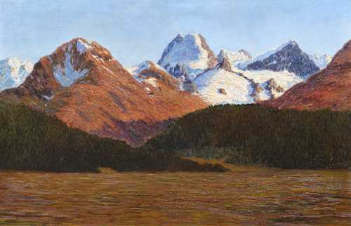 View from Samedan to Piz Tschierva and the Roseg Valley, Bernina Group. 1910 by Ernst Theodor Zuppinger - Auction record, sale price, and art valuation. Compare with similar artists and explore comparable artworks.