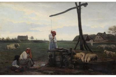 Paysannes au puits.