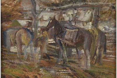 Chevaux au repos