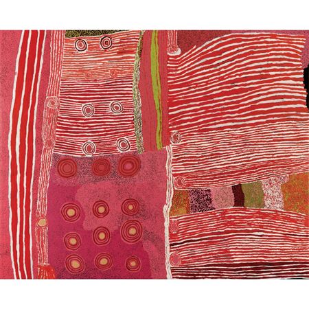 Sample artwork by Ginger Wikilyiri (Born 1930), known for aboriginal art - View similar artists and auction records
