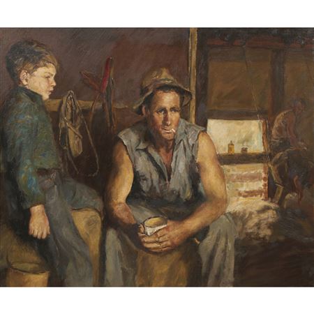 Smoko by Reshid Bey - Auction record, sale price, and art valuation. Compare with similar artists and explore comparable artworks.