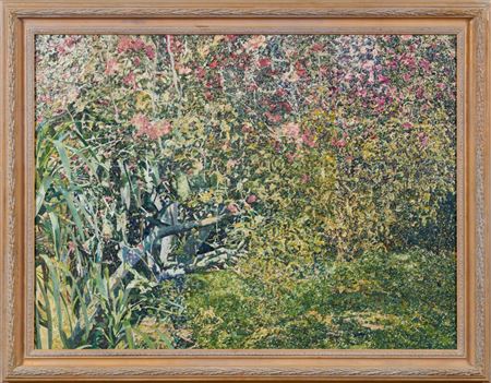 A corner of a garden with blossoming trees by John Lennox - Auction record, sale price, and art valuation. Compare with similar artists and explore comparable artworks.