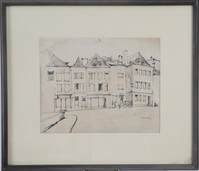 Original sketch on paper in Indian ink