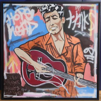 Portrait of Bob Dylan