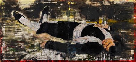 Sample artwork by Michael David (Born 1954), known for abstract collage, urbanscape, constructions - View similar artists and auction records
