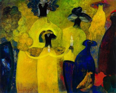 Rituales de Pescadores by Elmar Rojas - Auction record, sale price, and art valuation. Compare with similar artists and explore comparable artworks.