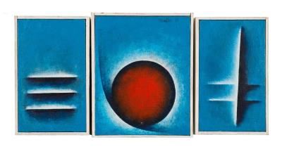 Triptych, 1967 (3) by Miloslav Cicvarek - Auction record, sale price, and art valuation. Compare with similar artists and explore comparable artworks.