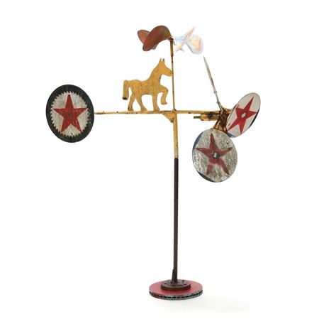 Whirligig with Yellow Horse