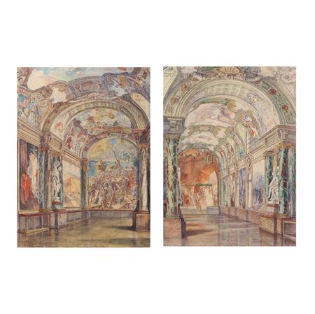 Salle des Illustres, Hotel de Ville, Toulouse (Two Works)