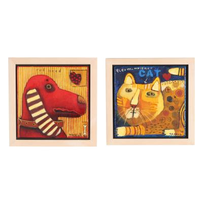 Eleven Whisker Cat / Red Head (Two Works)