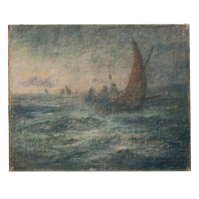 Atmospheric Sailing Scene
