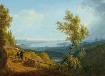 High trail with a view of Lake Constance