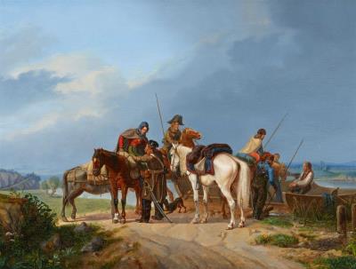 Resting soldiers and horsemen by Heinrich Ambros Eckert - Auction record, sale price, and art valuation. Compare with similar artists and explore comparable artworks.