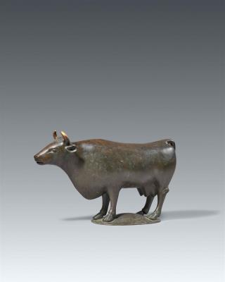 Sample artwork by Ewald Wilhelm Hubert Matare (1887 - 1965), known for stylized figure painting, animal form sculpture and woodcuts - View similar artists and auction records