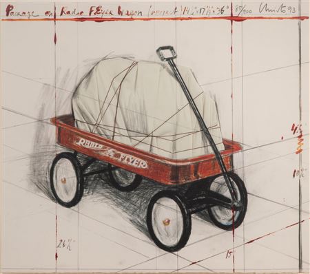'Package on Radio Flyer'