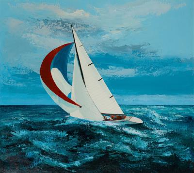 Sailboat on Open Water