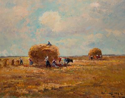 Loading of Hay Carts