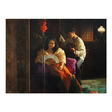 Harana by Romulo Galicano - Auction record, sale price, and art valuation. Compare with similar artists and explore comparable artworks.