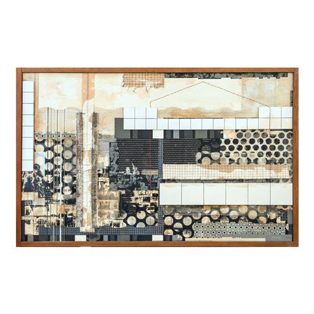 Sample artwork by Max Balatbat (Born 1978), known for architectural abstraction, oil on canvas - View similar artists and auction records