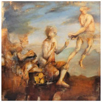 The three figures with the three fruits on the nature by Agustin Castro Lopez - Auction record, sale price, and art valuation. Compare with similar artists and explore comparable artworks.