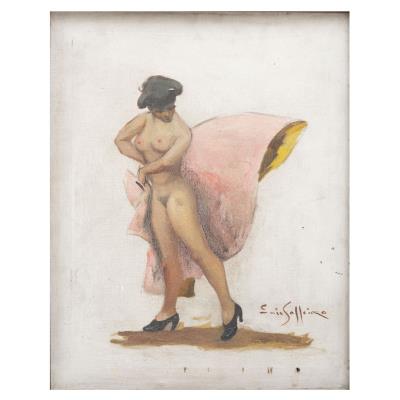 MUJER DESNUDA EJECUTANDO UN PASE DE LAS ROSAS