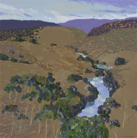 Ravine Vista, 1989 by Alex Butler - Auction record, sale price, and art valuation. Compare with similar artists and explore comparable artworks.