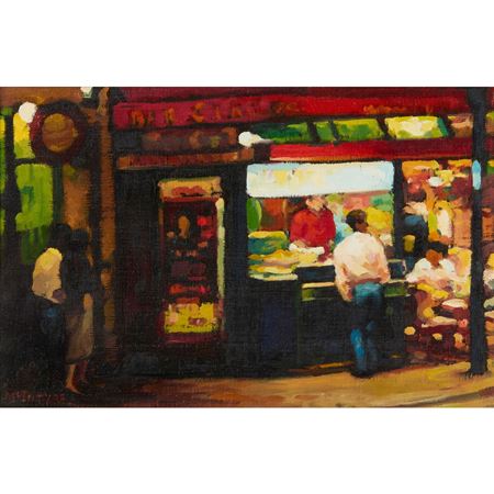 STUDY FOR 'EVENING IN THE CITY', BASTILLE, PARIS
