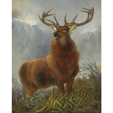 MONARCH OF THE GLEN by Robert Cleminson - Auction record, sale price, and art valuation. Compare with similar artists and explore comparable artworks.