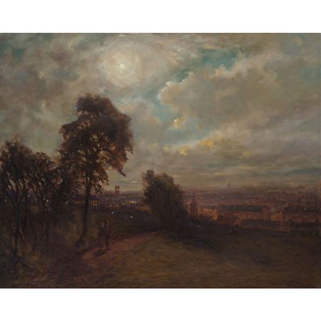 MOONLIGHT ABOVE EDINBURGH