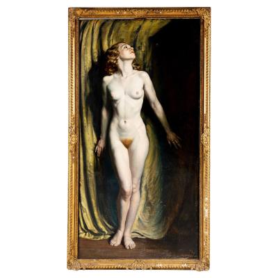 Portrait of a Standing Female Nude