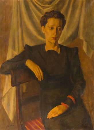 Elegant woman in a chair